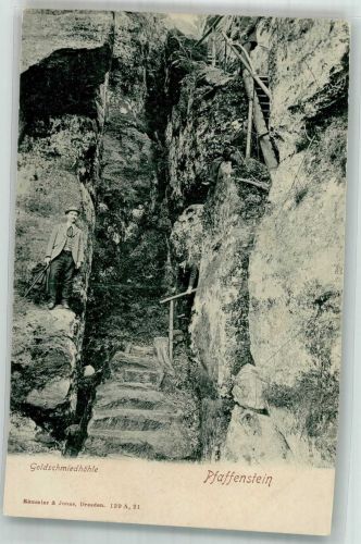01824 O8321 Pfaffendorf b Pirna - Pfaffenstein Goldschmiedhöhle
