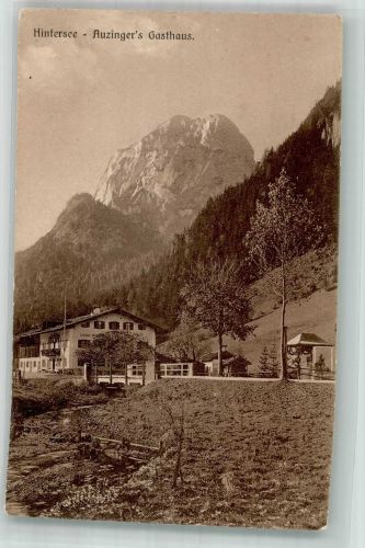 83486 W8243 Hintersee b Berchtesgaden 1914 Foto AK Auzinger´s Gasthaus