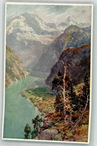 83471 W8240 Königssee b Berchtesgaden Künstlerkarte Vom Archenkopf sign. E.T. Complon