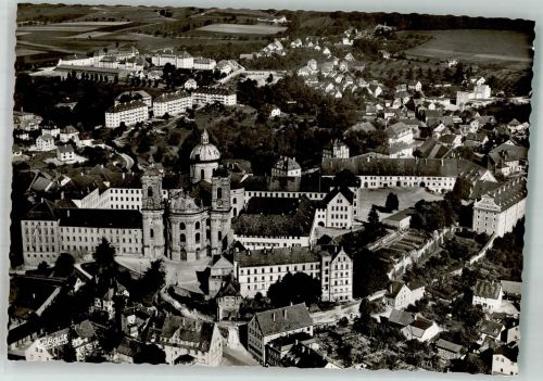 88250 W7987 Weingarten , Württ Foto AK Fliegeraufnahme Münster Barockkirche