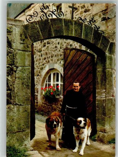 97653 W8743 Kreuzberg a d Rhön Foto AK Mönch vom Kloster Kreuzberg mit Bernhardinern