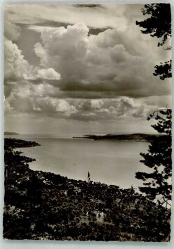 78354 W7767 Sipplingen Foto AK Bodensee Überlinger See Kirche