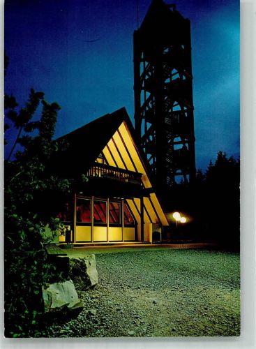 51588 W5223 Nümbrecht Foto AK Gasthaus Steakhaus Turmstübchen mit Aussichtsturm