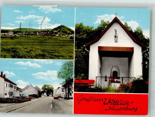 54516 W5560 Neuerburg , Kr Wittlich Foto AK Panorama des Ortes Dorfstraße Nikolauskapelle Fotograf Stein