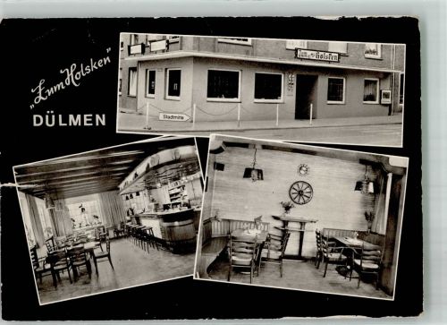 48249 W4408 Dülmen Foto AK Gasthaus Zum Holsken Lüdinghauser Straße 51 Fotograf Lotar Holz
