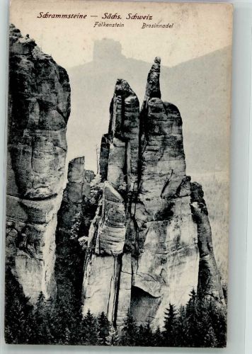 01814 O8320 Bad Schandau - Schrammsteine Gesteinsformation Falkenstein und Brosinnadel Verlag Alwin Keil 205