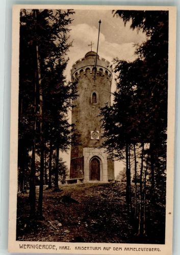 38855 O3700 Wernigerode 1932 - Kaiserturm auf dem Armeleuteberg Verlag Louis Glaser 27570