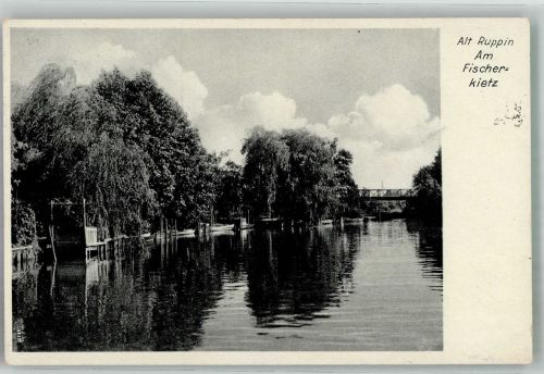 16816 O1952 Alt Ruppin 1939 Foto AK Am Fischerkietz Fotograf Hans Nöthling