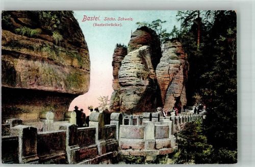 01847 O8351 Bastei - Basteibrücke Fotograf Hugo Engler