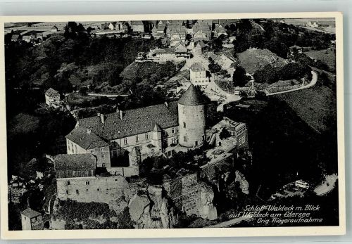 Waldeck Schloss - Fliegeraufnahme