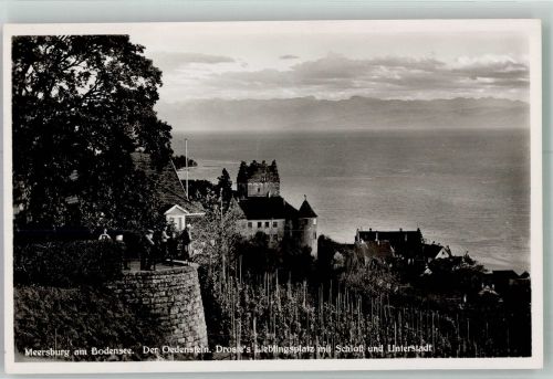 88709 W7758 Meersburg , Bodensee Foto AK Oedenstein Schloss Unterstadt