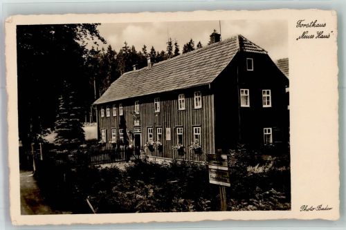 99897 O5809 Tambach-Dietharz , Thüringer Wald Foto AK Forsthaus Neues Haus Vierpfennighaus