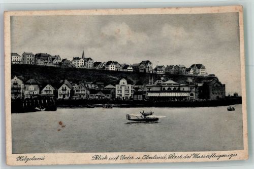 27498 W2192 Helgoland - Unterland Oberland Start Wasserflugzeug