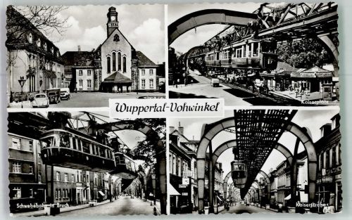 42103 W5600 Vohwinkel Foto AK Schwebebahn In Bruch Kaiserstrasse