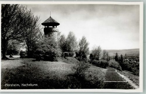 75172 W7530 Pforzheim Foto AK Hachelturm