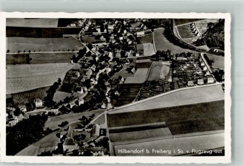 09627 O9206 Hilbersdorf b Freiberg, Sachs - Fliegeraufnahme