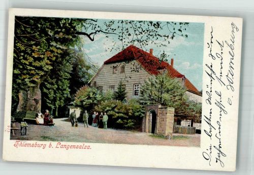 99947 O5821 Alterstedt 1902 Lithographie Forsthaus Thiemsburg