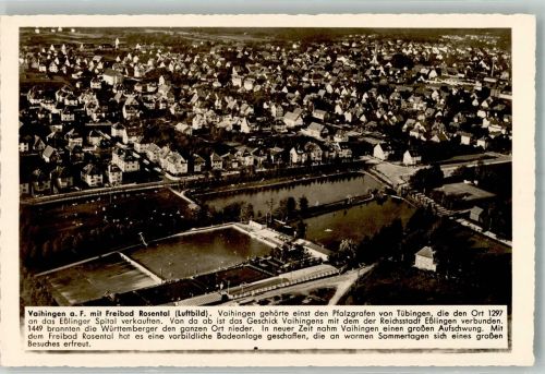 70173 W7000 Vaihingen - Fliegeraufnahme Schwimmbad Freibad Rosental