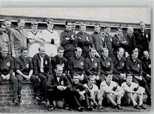 Die deutsche Nationalmannschaft Fußballmannschaft 1966 Sonderstempel