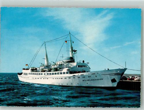 Passagierdampfer Wilhelmshaven Seebäderschiff Foto AK