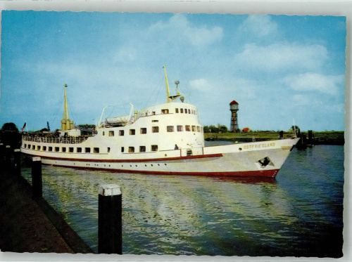 W2970 Emden , Ostfriesland Bäderschiff MS Ostfriesland Seebäderschiff Foto AK