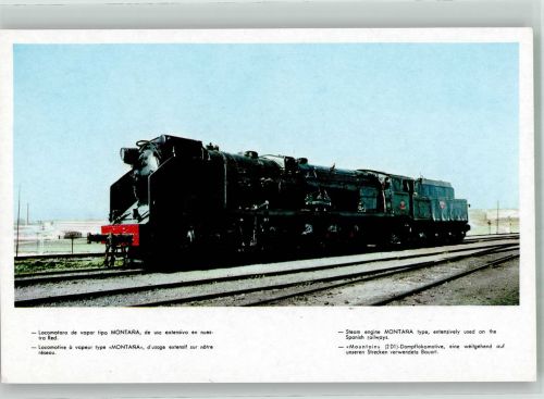 Lokomotive Montana der spanischen Eisenbahn Dampflokomotive Foto AK