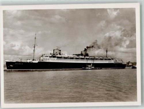 Turbinen-Schnelldampfer des Norddeutschen Lloyd Fotograf Hans Hartz Verlag Hans Andres Dampfer Bremen Foto AK