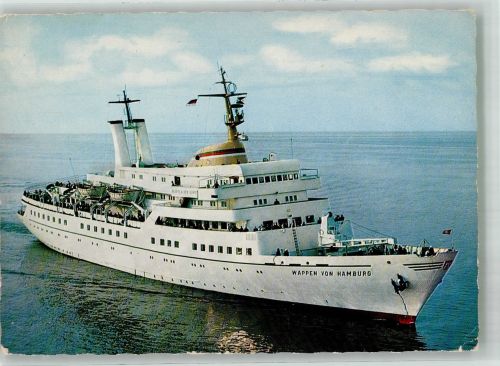 Passagierdampfer Wappen von Hamburg Fotograf Otto Schulze Seebäderschiff Foto AK