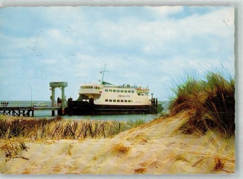 W2282 List , Sylt Autofähre Römö an der Lindingerbrücke Fähre Foto AK