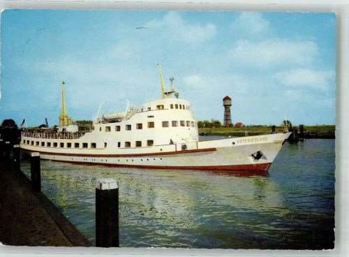 W2970 Emden , Ostfriesland Fahrgastschiff Ostfriesland Seebäderschiff Foto AK