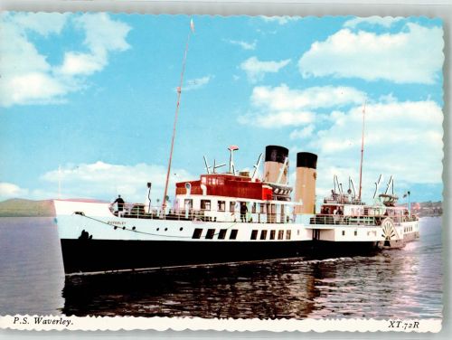 Der englische Seitenraddampfer PS Waverley Raddampfer Foto AK