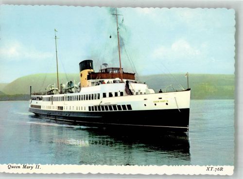 Fahrgastschiff Queen Mary II Binnenschiff Foto AK