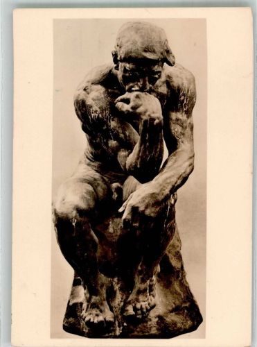 Skulptur Der Denker Notopfermarke Rodin, F.-A.-R. Foto AK