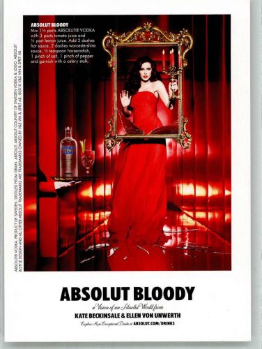 Absolut Vodka Rezeptur Absolut Bloody Alkoholwerbung Werbe AK