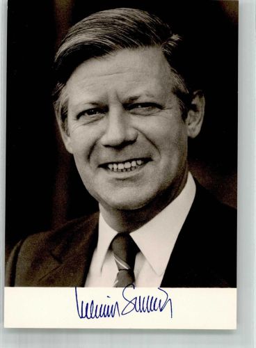 Portrait von Bundeskanzler Helmut Schmidt mit Autogramm Fotograf Darchinger Politiker 1975 Sonderstempel