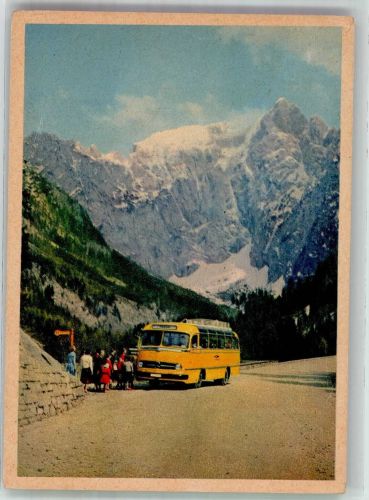 Scharitzkehlalm Kraftpostlinie Berchtesgaden-Vorderbrand Omnibus Foto AK
