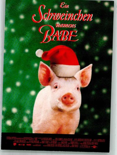 Ein Schweinchen namens Babe Filmtitel Werbung Werbe AK
