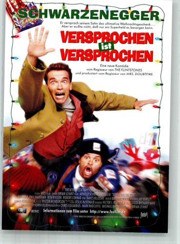 Versprochen ist Versprochen mit Arnold Schwarzenegger Filmtitel Werbung Werbe AK