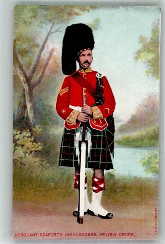 Sergeant der Seaforth Highlanders in Paradeuniform Militär Großbritannien