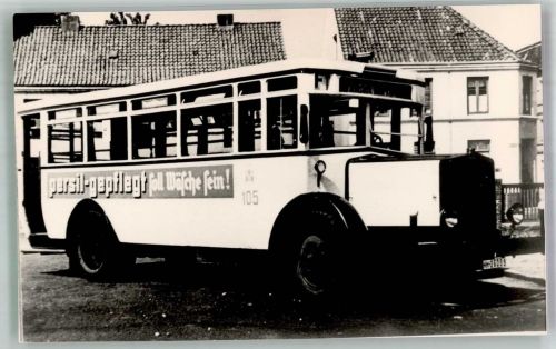 W2000 Hamburg Nahverkehrsbus mit Werbung Waschmittel Persil Omnibus Privatfoto AK