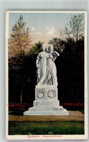 W3000 Hannover Denkmal Königin Luise von Preußen und Königin Friederike von Hannover Verlag Bruno Hansmann No. 7051 Adel Königin Luise