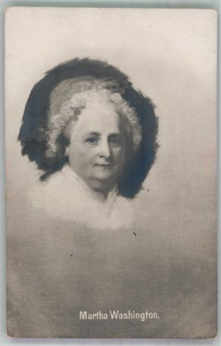 Portrait der First Lady Martha Washington B.K.W.I. Präsident der USA Künstlerkarte