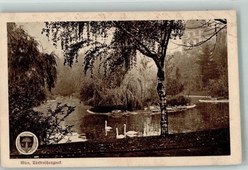 Wien 18. Bezirk, Währing Türkenschanzpark Schwanenteich Deutscher Schulverein Nr. 565 Schulverein 1916 Gebrauchsspuren