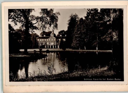 76437 W7550 Rastatt FOTO KEINE AK Schloss Favorite Original aufmontierte Verlagsmusterkarte