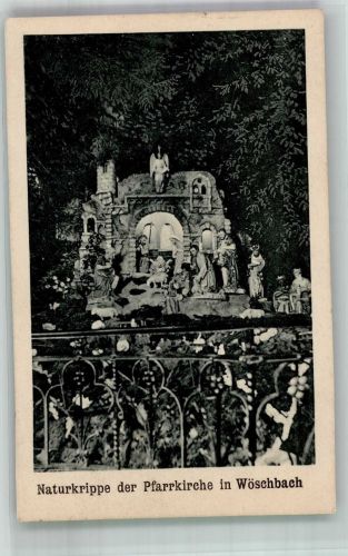 76327 W7507 Wöschbach 1925 - Krippe in der Pfarrkirche