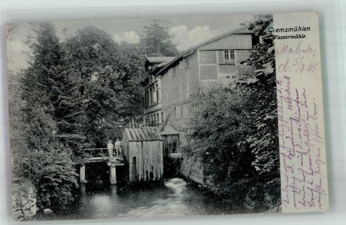 23714 W2423 Malente-Gremsmühlen 1905 - Wassermühle Verlag Julius Simonsen No. 1168