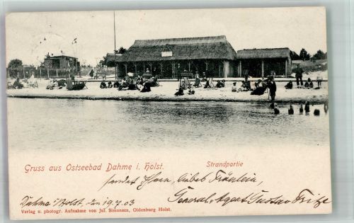 23747 W2435 Dahme , Holst 1903 - Strandleben Verlag Julius Simonsen