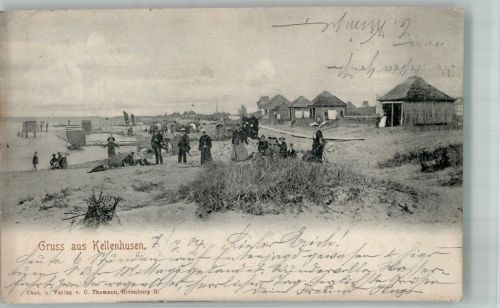 23746 W2436 Kellenhusen Ostsee 1904 - Strandleben Fotograf Thomsen