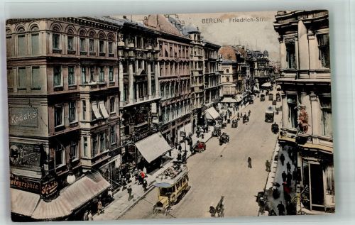 10115 W1000 Berlin Mitte 1913 - Friedrichstraße Omnibus Oldtimer
