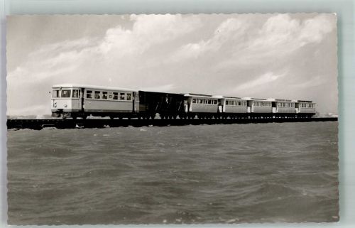 26571 W2983 Juist Foto AK Die Inselbahn Fotograf Brunke